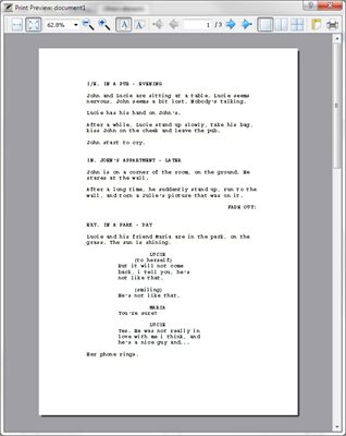 MovieWriterPro screenshot